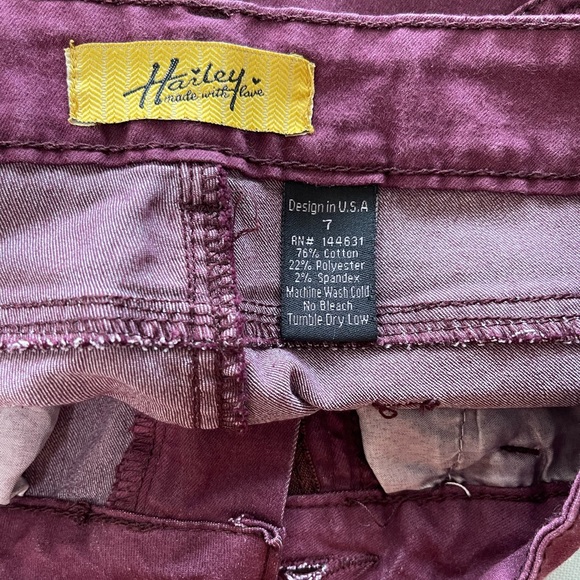 Hailey Junior Jeans Color Purple Size 7 - Picture 3 of 10